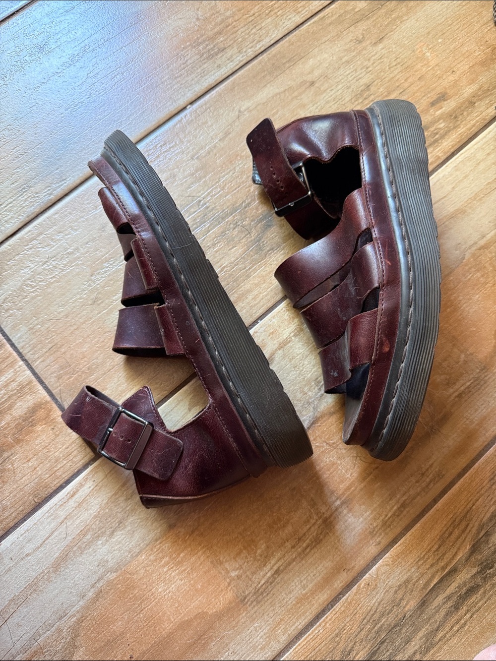Dr Martens Womens Brown Leather Dr Marten Sandals - Picture 4 of 5